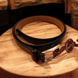 Davis Brothers Men's Fashion Belt SZ. 48 dark Brown Leather silver Buckle NWT